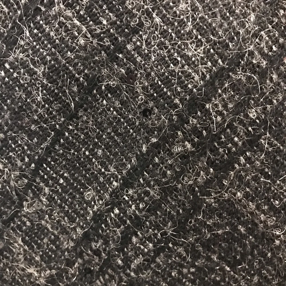 Burberry Wool Blend Pencil Skirt Plaid Sequin 12 - Picture 5 of 12
